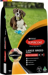 SUPERCOAT SMARTBLEND Puppy Dry Dog Food Large Breed Chicken 18Kg - Picture 1 of 10