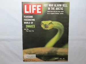 Life Magazine Mar 1 1963/Snakes/De Gaulle/Russian Attack Watch 7E - Picture 1 of 1