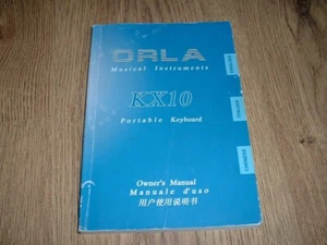 ORLA KX10 PORTABLE KEYBOARD BEDIENUNGSANLEITUNG BUCH - Bild 1 von 1