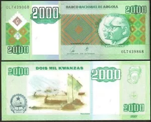 Angola - 2000 Kwanzas 2003 UNC P. 151a Lemberg-Zp - Picture 1 of 1