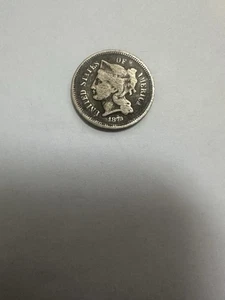 1870 Three Cent Nickel Piece - Picture 1 of 2