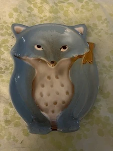 Vintage Keramik Fuchs Löffel Rest oder Schmuck Schale Natur Zuhause - Bild 1 von 5