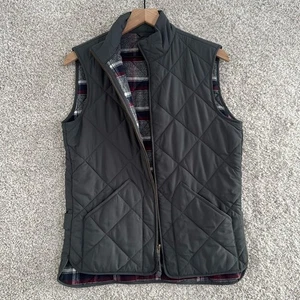 J. Crew Men's Quilted Vest Gray Plaid - XS - Picture 1 of 10