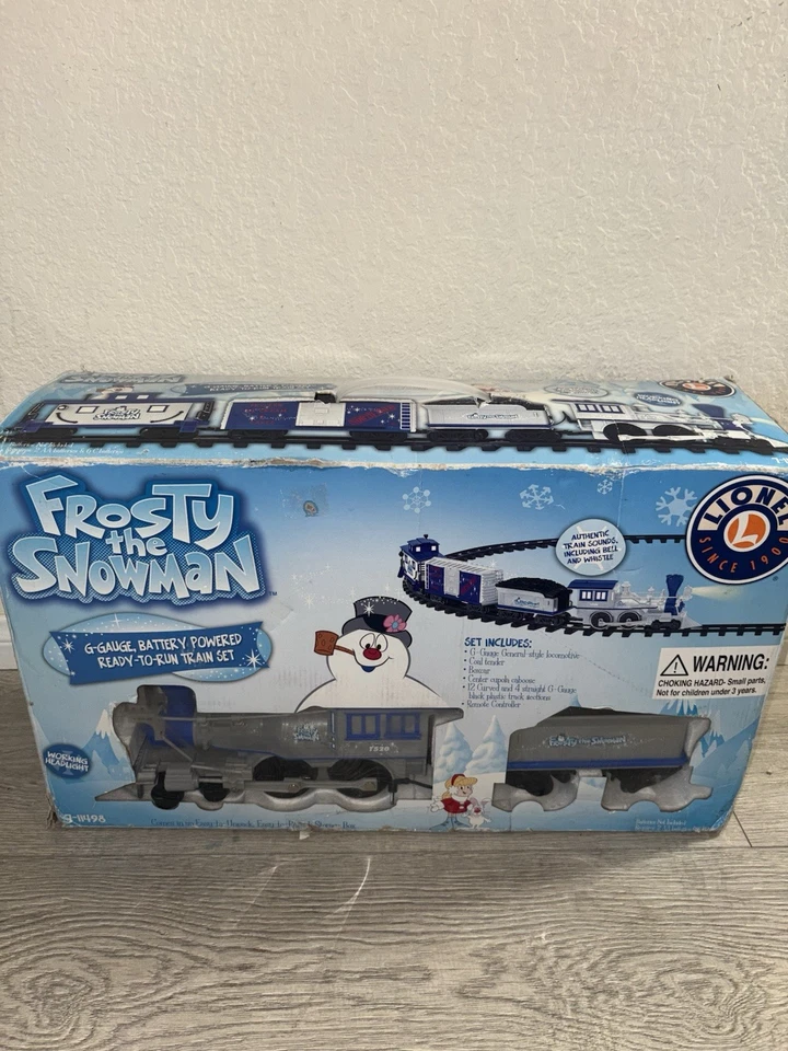 Lionel Frosty the Snowman G Gauge Christmas Tree Train Set 7-11498 Complete - Image 1 of 4
