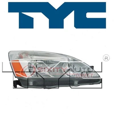 TYC Right Headlight Assembly for 2003-2007 Honda Accord Electrical Lighting pm Foto 1 de 4