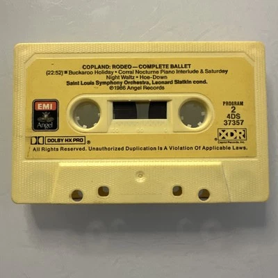 Copeland Billy The Kid / Rodeo Complete Ballet (Cassette) Tape Only - Image 1 of 2