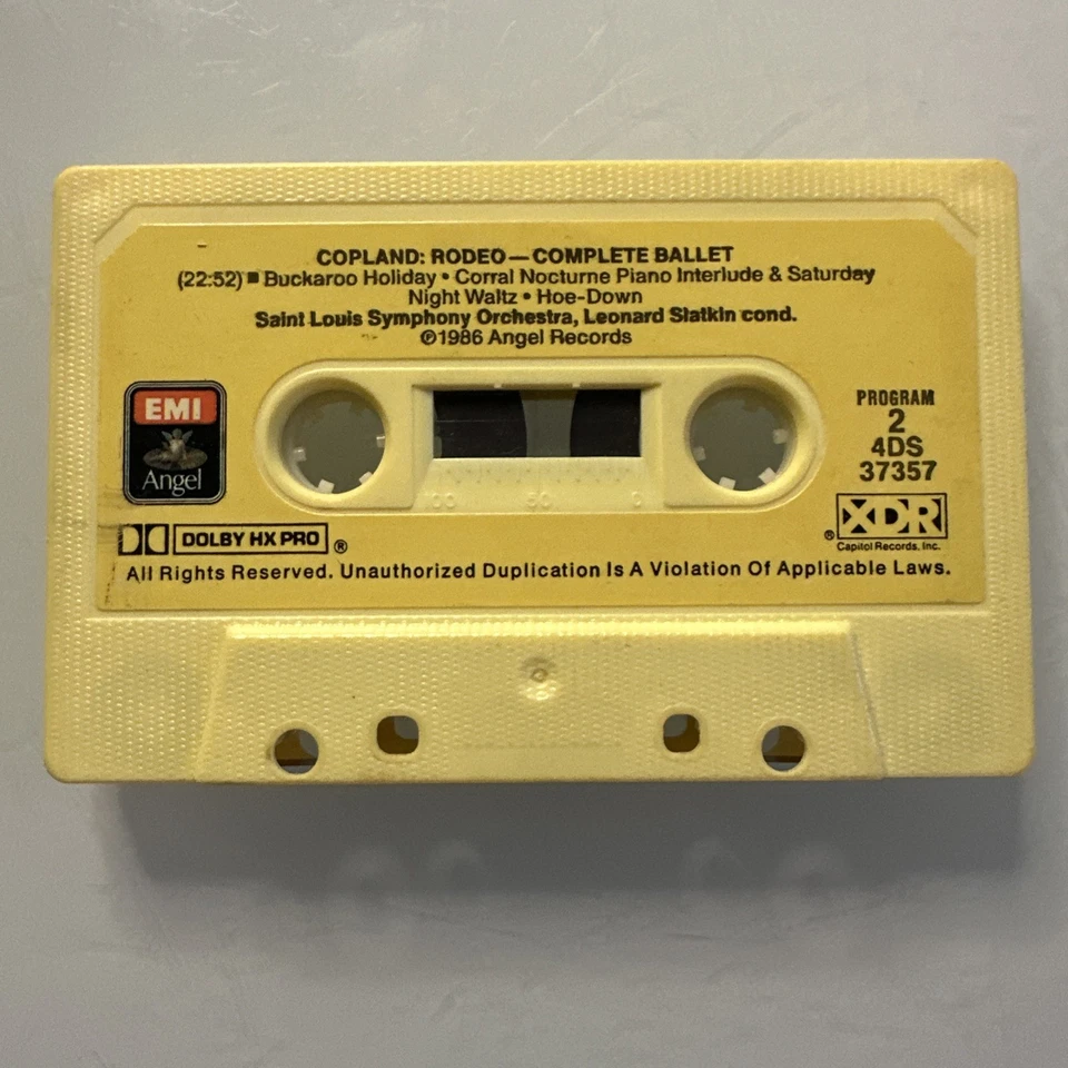 Copeland Billy The Kid / Rodeo Complete Ballet (Cassette) Tape - Image 1 of 2
