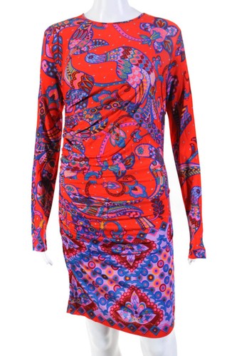 Dsquared2 Mini Abito Donna Paisley Arancione Taglia M