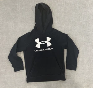 Under Armour Pullover Hoodie Schwarz Jungen Jugend Small - Bild 1 von 5
