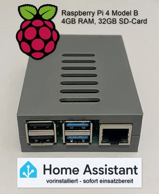 Raspberry Pi 4 Model B (HomeAssistant vorinstalliert) 4GB RAM, 32GB SD-Card - Bild 1 von 4