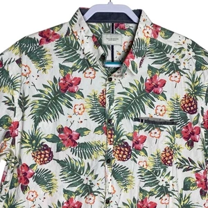 7 Diamonds Hawaiian Shirt Mens 2XL XXL Button Down Floral Tropical Preppy Beach - Picture 1 of 17