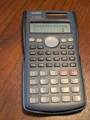 Casio FX-300MS Two Way Power Solar Batter Scientific Calculator & Cover S-VPAM - Image 1 of 3