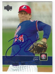 ZACH DAY MONTREAL EXPOS SIGNED 2003 CARD COLORADO ROCKIES WASHINGTON NATIONALS - Picture 1 of 1