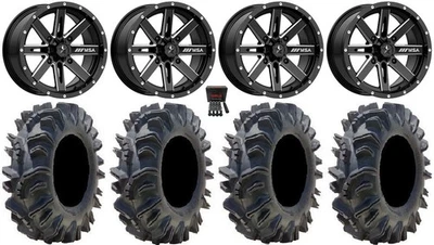 MSA Milled Boxer 14" UTV Wheels 29.5" Terminator Tires RZR XP 1000 / PRO XP - Image 1 of 4