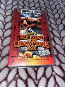 THE ULTIMATE FIGHTING CHAMPIONSHIP RETURN OF THE CHAMPIONS XX1 - VHS VIDEO - Picture 1 of 1