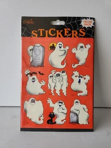 Vintage Aufkleber Halloween Glow In The Dark Ghosts Gibson Grüße Neu/Versiegelt - Bild 1 von 11