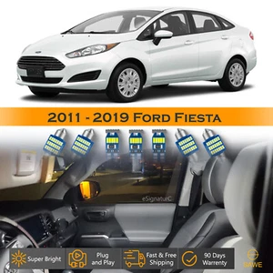 Kit de equipamiento interior de 10 luces LED ultra blancas para Ford Fiesta 2011-2019 - Imagen 1 de 8