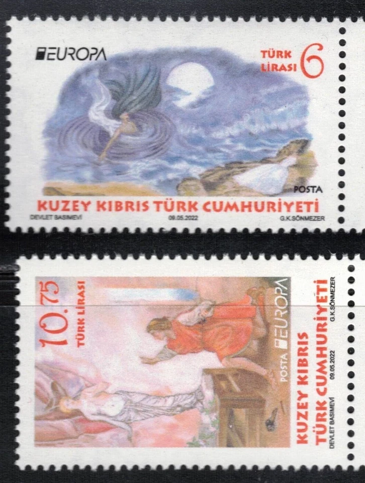 Turkish Cyprus Europa CEPT Stories & Myths 2022 MNH Foto 1 de 1