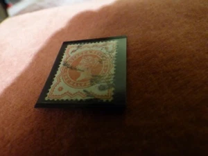 1887-92 VICTORIAN JUBLEE SERIES SG 197 1/2d VERMILION - USED (PURPLE BK) - Picture 1 of 1