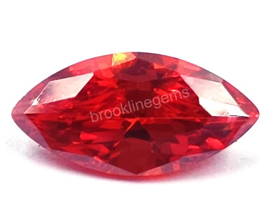 Zafiro naranja corte marquesa natural 3,40 quilates piedra preciosa suelta certificada EGL 5 DY Foto 1 de 4