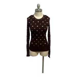 Chloé Knit Sweater Made In Italy Long Sleeves Wool Blend Long Sleeves Size XS - Picture 1 of 5