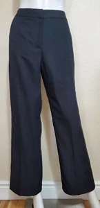 Neu mit Etikett Le Suit Separates Größe 4 Petite Stratford schwarz staubblau gestreifte Hose - Bild 1 von 3