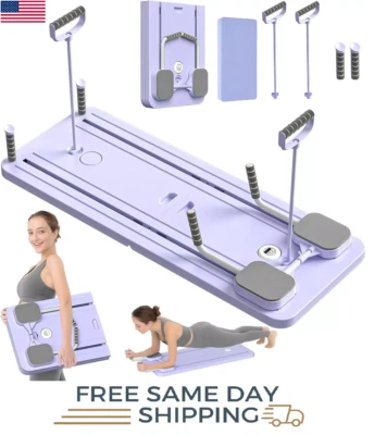 Pilates Board, Pilates Reformer Set, Foldable Pilates Reformer Board for Home US