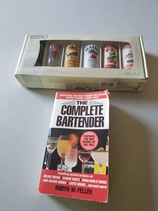SHOT GLASS 6PZ E COMPLETO BARTENDER DRINK BOOK 2OZ SHOTS MALIBU KAHLUA SAUZA+ - Foto 1 di 6