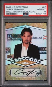 2009 Upper Deck Spectrum Of Stars Corey Feldman AUTO PSA 10 - Picture 1 of 2
