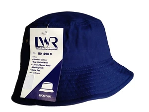 BNWT Boys Girls Royal Blue LW Reid Sz XS 53cm School Uniform Bucket Hat UPF 50+ - Picture 1 of 1