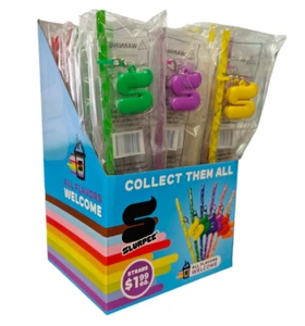Case of 30 - Slurpee 7-Eleven Colorful Eco-Friendly Straws, 6 Colors - Picture 1 of 7