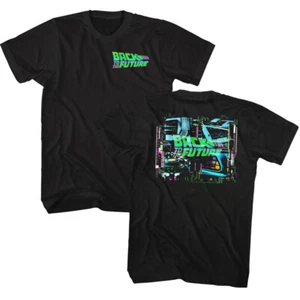 Back To the Future Movie Flux Capacitor Neon Plutonium Intake Men's T Shirt - Picture 1 of 4