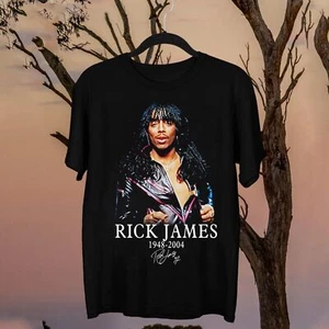 Popular Rick James 1948-2004 Signature Cotton Unisex S-5XL Shirt WS2832 - Picture 1 of 2