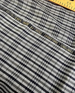 Vintage Neill Johnstone Linen Fabric – Thick Textured Check Pattern – 2 yds - Picture 1 of 6