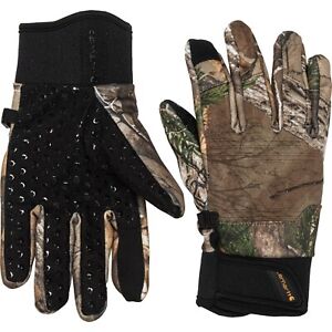 CARHARTT Touchscreen CAMO Midweight SHOOTING Hunting GLOVES Mens Size LARGE NEW