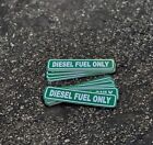 Set of 12 Diesel Fuel Only Sticker Gas Decal Gasoline Car Tank Vinyl 
