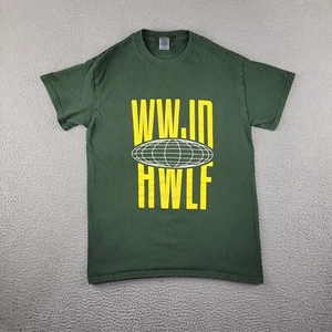 WWJD HWLF Camisa Para Hombres Pequeña Verde Qué Haría Jesús Estampado Gráfico Camiseta Cuello Redondo - Imagen 1 de 10