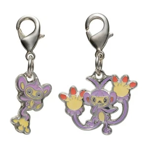 Pokemon Center National Zukan Metal Charm 190 424 Aipom Ambipom Johto Sinnoh - Imagen 1 de 1
