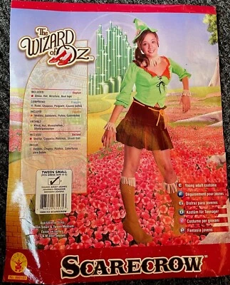 Scarecrow Wizard of OZ Halloween Costume Cosplay Sz Tween Small Dress 0-2 - Image 1 of 3
