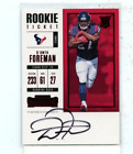 D'Onta Foreman 2017 Panini Contenders Rookie Ticket Red Parallel Auto #318