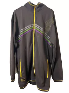Rocawear Vintage Zip Up Jacket 3x Brown Embroidered - Picture 1 of 8