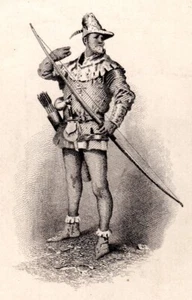 ABN  'The Archer' Vignette Proof on Card  Intaglio 1800s - Picture 1 of 3