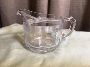 Crema vintage con patrón de banda de vidrio transparente - Imagen 1 de 6