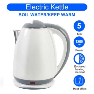 1.8L Electric Kettle 1500W Fast Boil Quiet Jug Auto Shut-Off Boil-Dry Protection - Picture 1 of 12