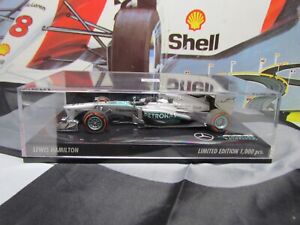 MINICHAMPS /F1 2013 MERCEDES AMG-F1 W04 - LEWIS HAMILTON - 1/43 SCALE MODEL CAR