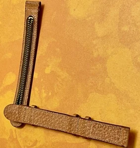 Cierre con cremallera década de 1930 stock antiguo ZIPLOC correa de reloj vintage 16 mm piel de cerdo genuina - Imagen 1 de 8