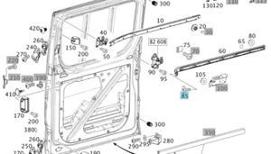 Genuine Mercedes Benz Sprinter 1x PAN HEAD SCREW to Rail Guide A0089908704 - Picture 1 of 3