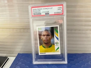 PANINI WORLD CUP GERMANY 2006 BRASILE RONALDO 396 CERTIFIED PSA 9 - Picture 1 of 2