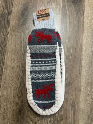 Lazy One Slippers Short Muluk Shoe Size Womens Size 11-13, Reindeer Christmas - Image 1 of 4