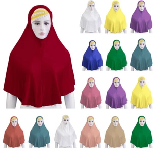 One Piece Muslim Women Hijab Amira Scarf Islamic Arab Headscarf Wrap Full Cover - Picture 1 of 31